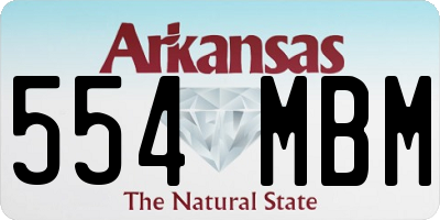 AR license plate 554MBM