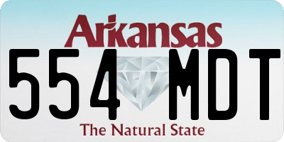 AR license plate 554MDT