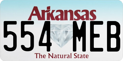 AR license plate 554MEB