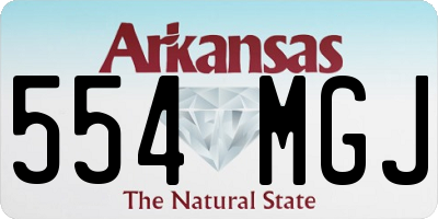AR license plate 554MGJ