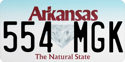 AR license plate 554MGK