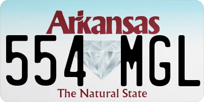 AR license plate 554MGL