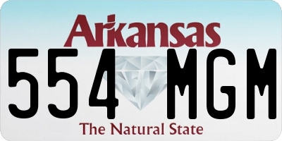 AR license plate 554MGM