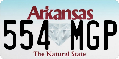 AR license plate 554MGP
