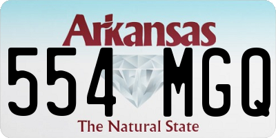 AR license plate 554MGQ