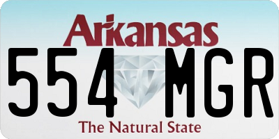 AR license plate 554MGR