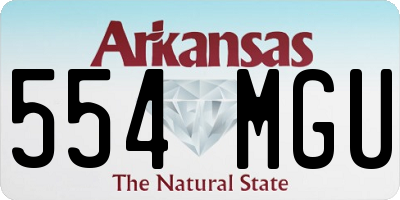 AR license plate 554MGU