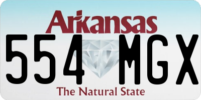 AR license plate 554MGX