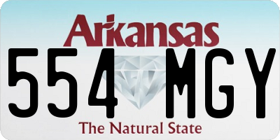 AR license plate 554MGY
