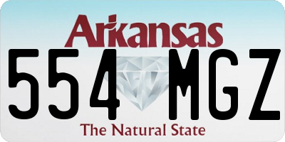 AR license plate 554MGZ