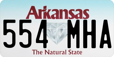 AR license plate 554MHA