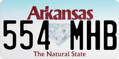 AR license plate 554MHB