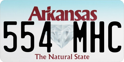 AR license plate 554MHC