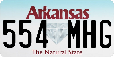 AR license plate 554MHG