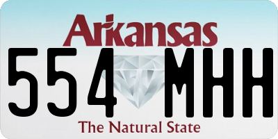 AR license plate 554MHH