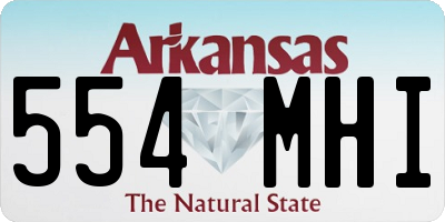AR license plate 554MHI