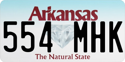 AR license plate 554MHK