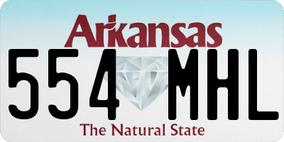 AR license plate 554MHL
