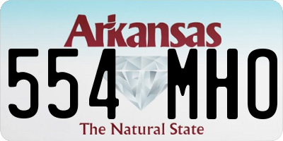 AR license plate 554MHO