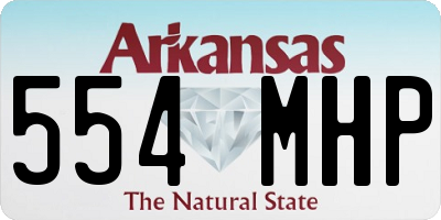 AR license plate 554MHP