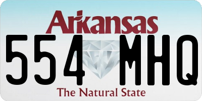AR license plate 554MHQ