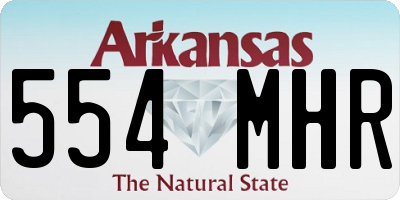 AR license plate 554MHR