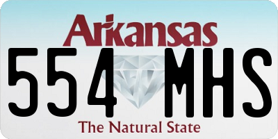 AR license plate 554MHS
