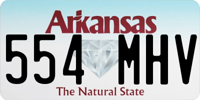 AR license plate 554MHV