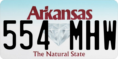 AR license plate 554MHW