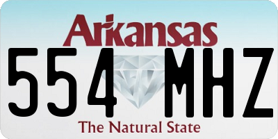 AR license plate 554MHZ