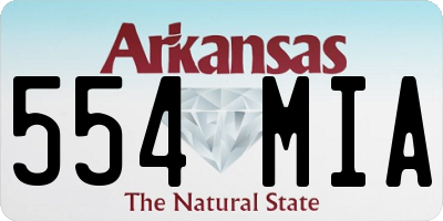 AR license plate 554MIA
