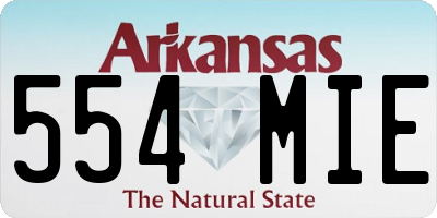 AR license plate 554MIE