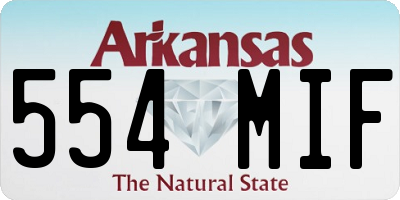 AR license plate 554MIF