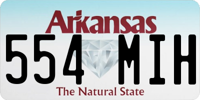 AR license plate 554MIH