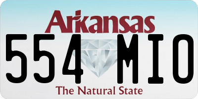AR license plate 554MIO