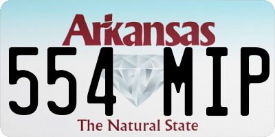 AR license plate 554MIP