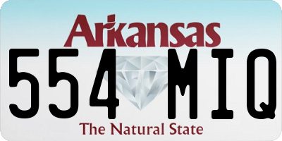 AR license plate 554MIQ