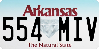 AR license plate 554MIV