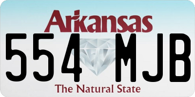 AR license plate 554MJB
