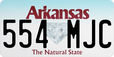 AR license plate 554MJC