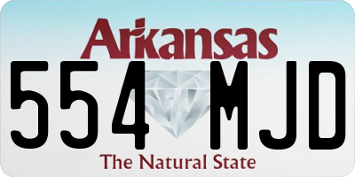 AR license plate 554MJD