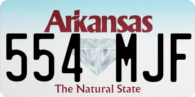 AR license plate 554MJF