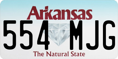 AR license plate 554MJG