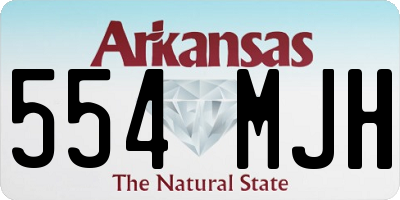 AR license plate 554MJH
