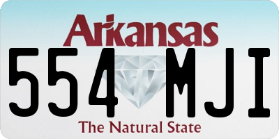 AR license plate 554MJI