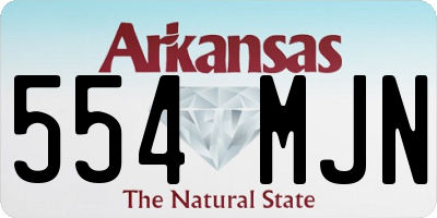 AR license plate 554MJN