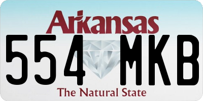 AR license plate 554MKB