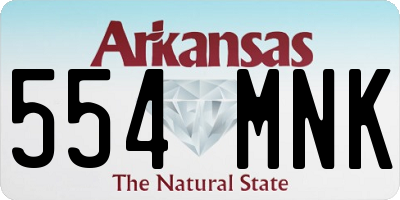 AR license plate 554MNK