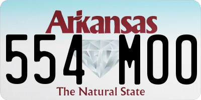 AR license plate 554MOO