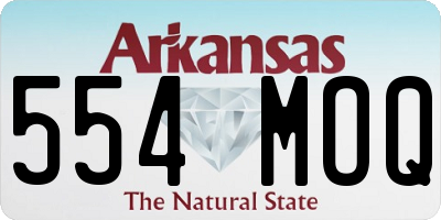 AR license plate 554MOQ